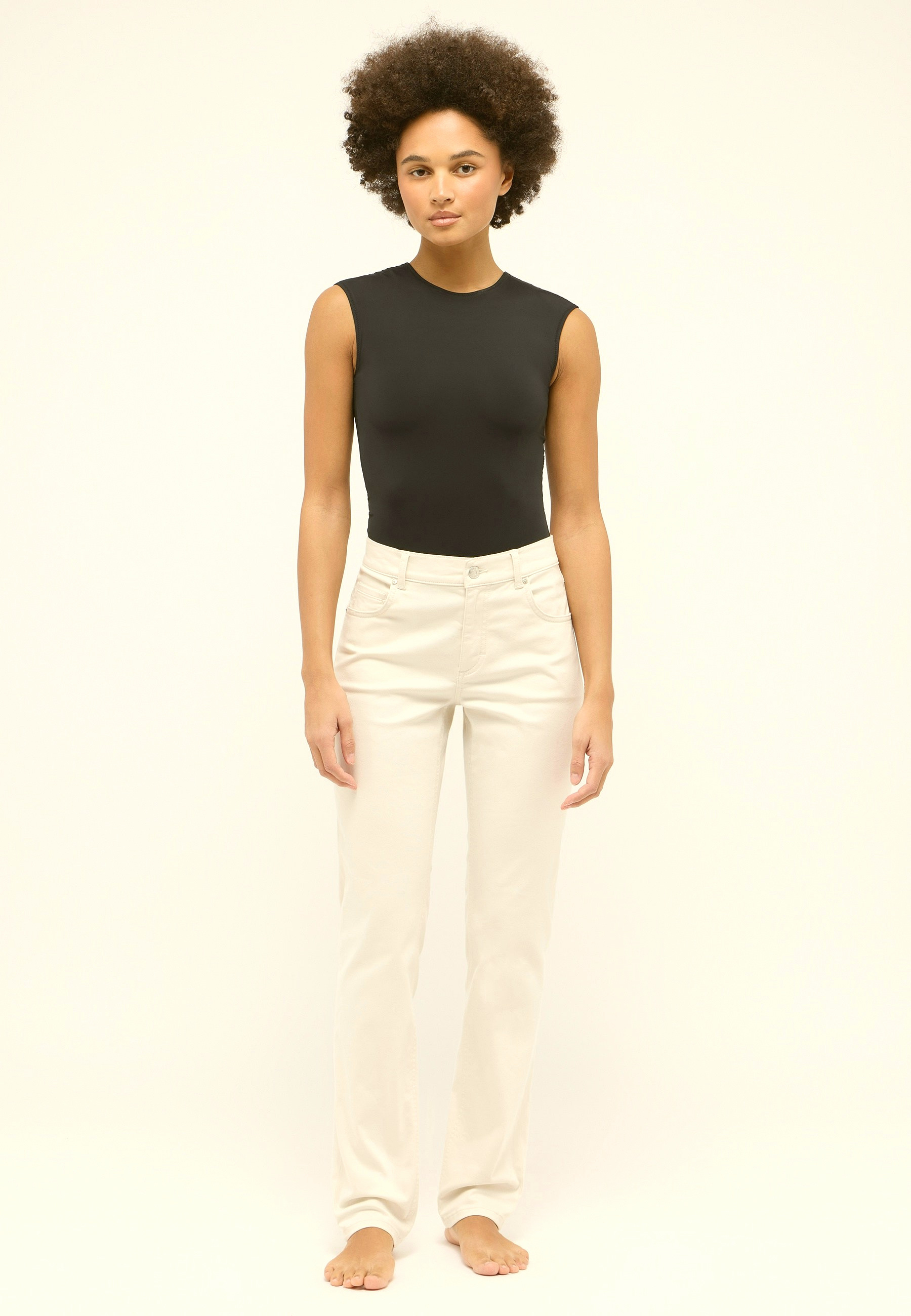 Baumwolle Elasthan Hose slim fit – Rückansicht