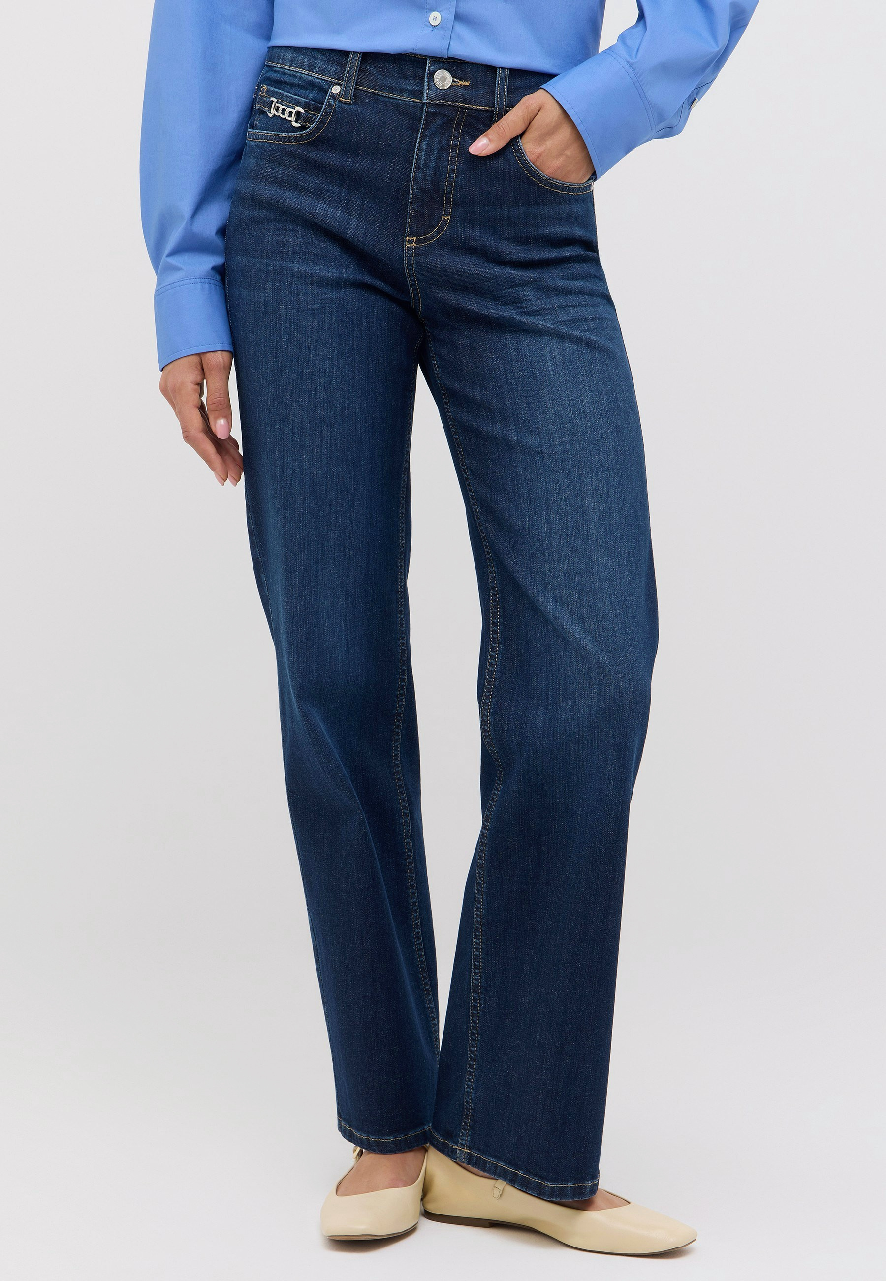 Bequeme Hosen Damen Straight Fit | Angels