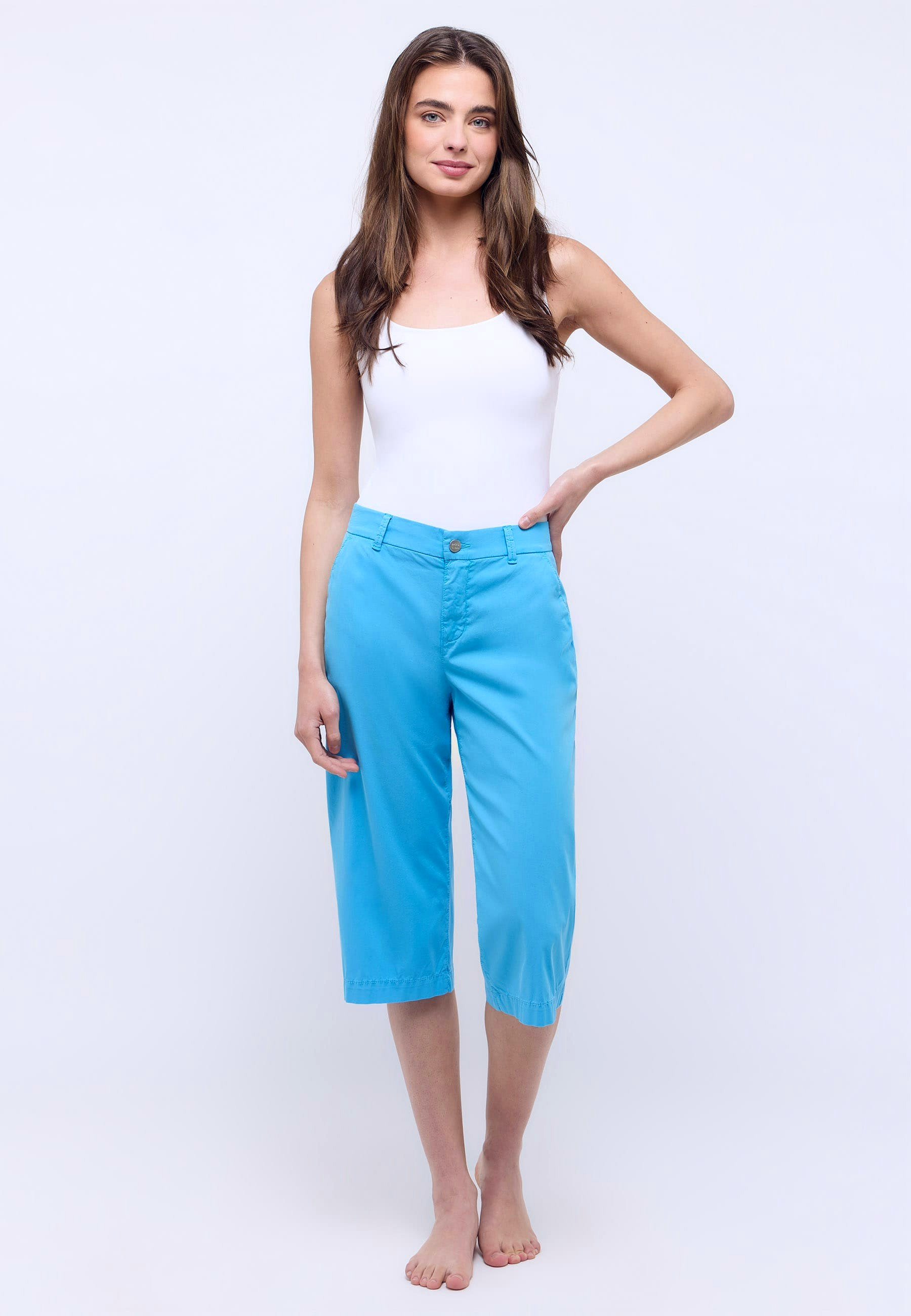 Leichte Caprihose aus High Summer Cotton – Rückansicht