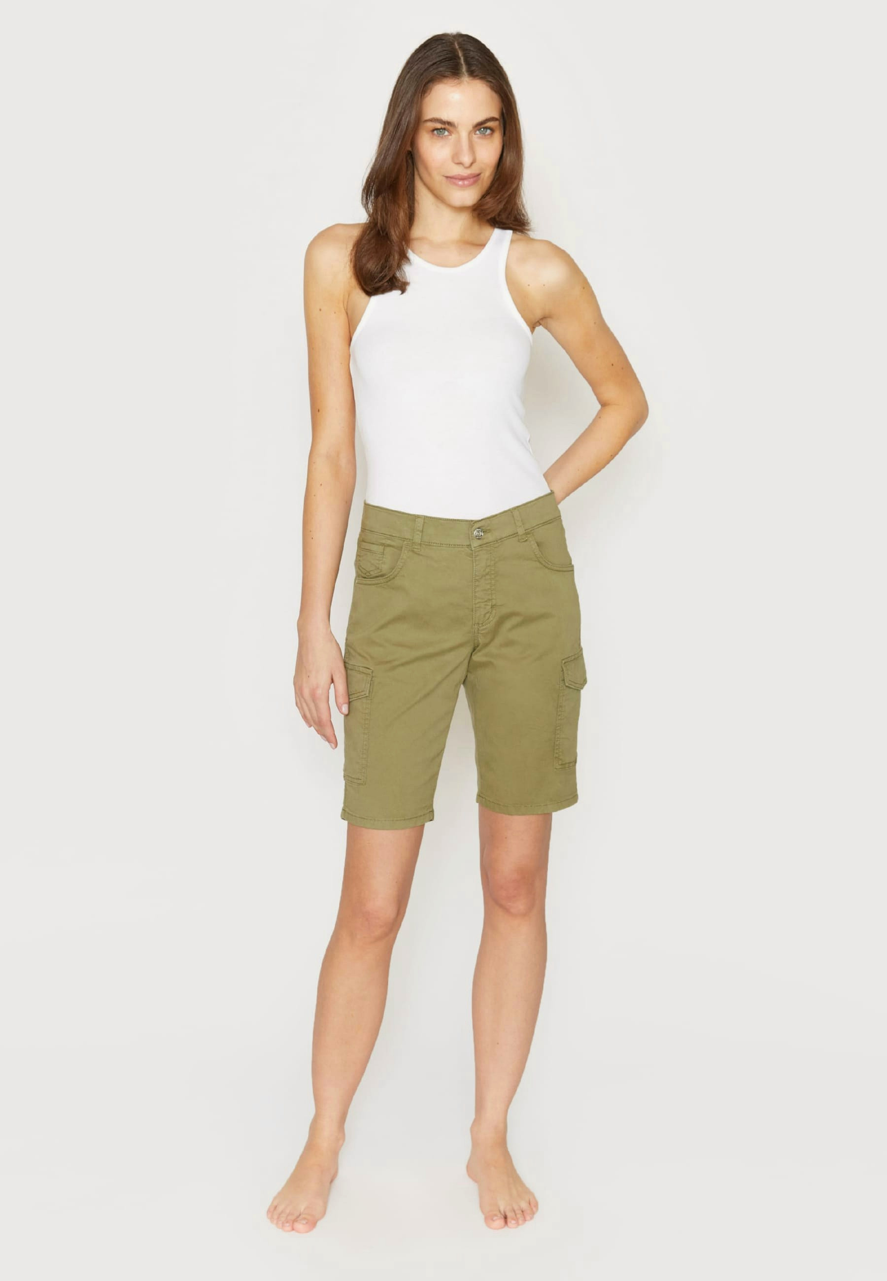 Cargohose für Damen mit Elasthananteil – Rückansicht