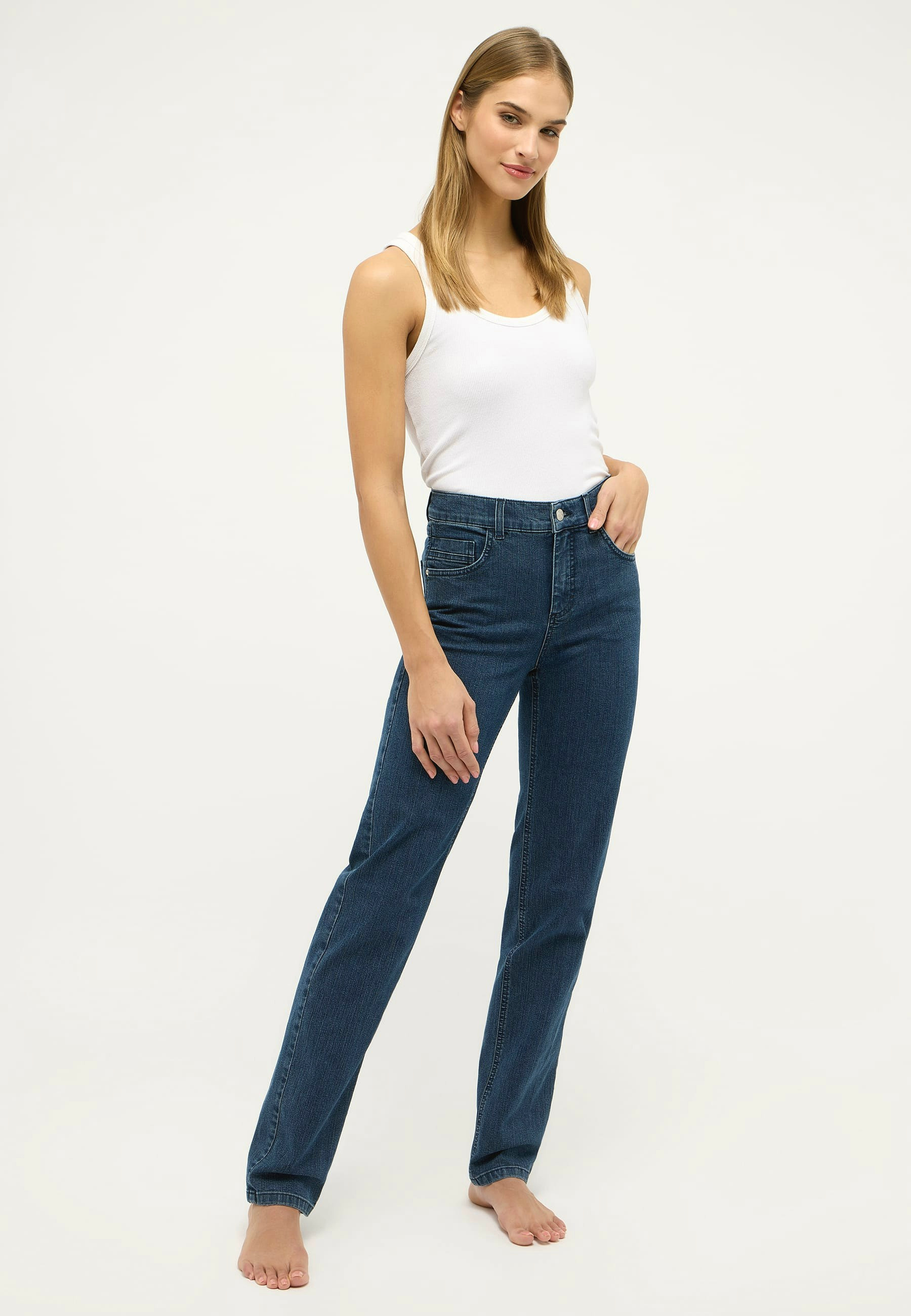 Damen Hose mit Elasthananteil – Rückansicht