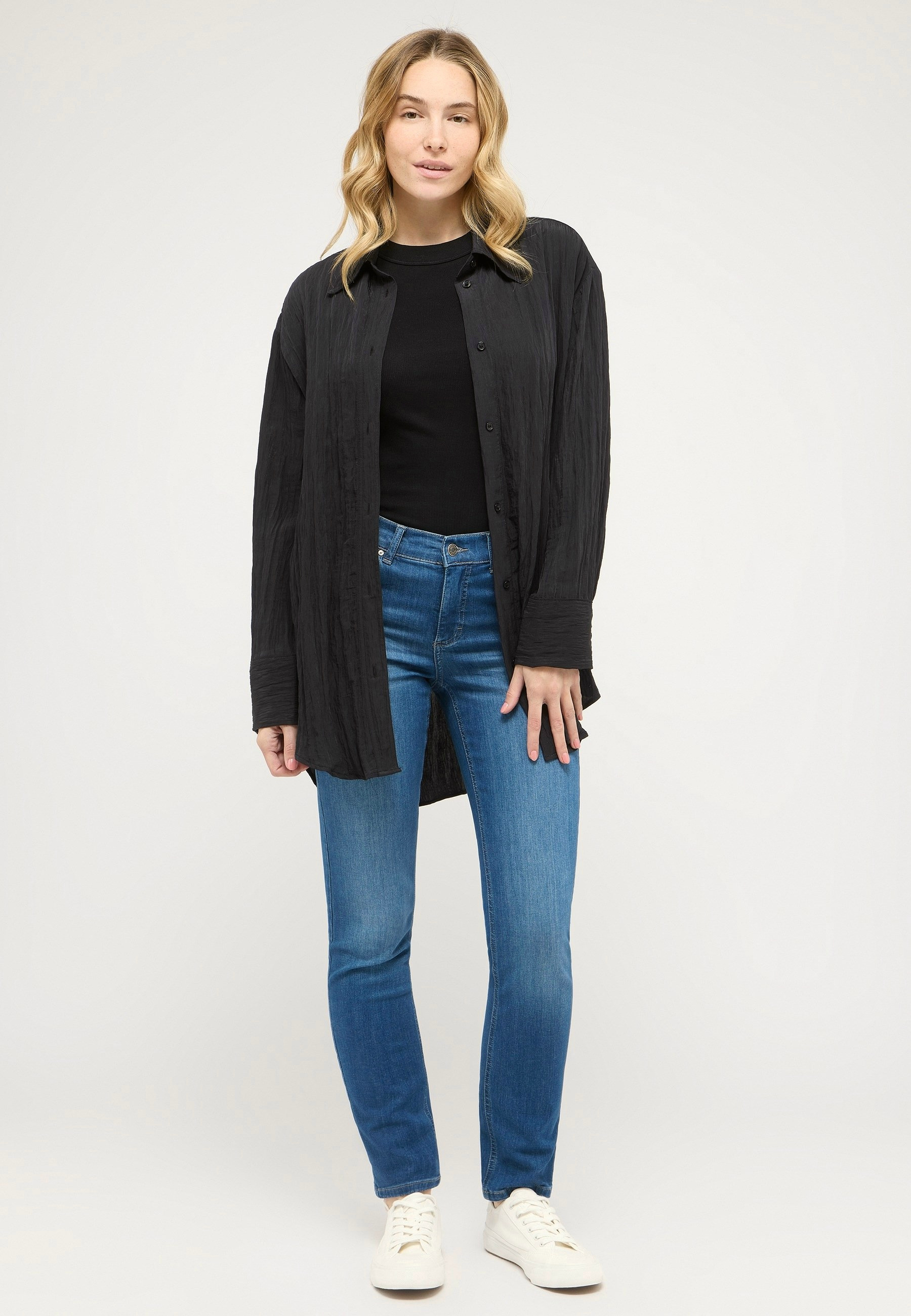 damen hose nachtblau – Detailansicht 2