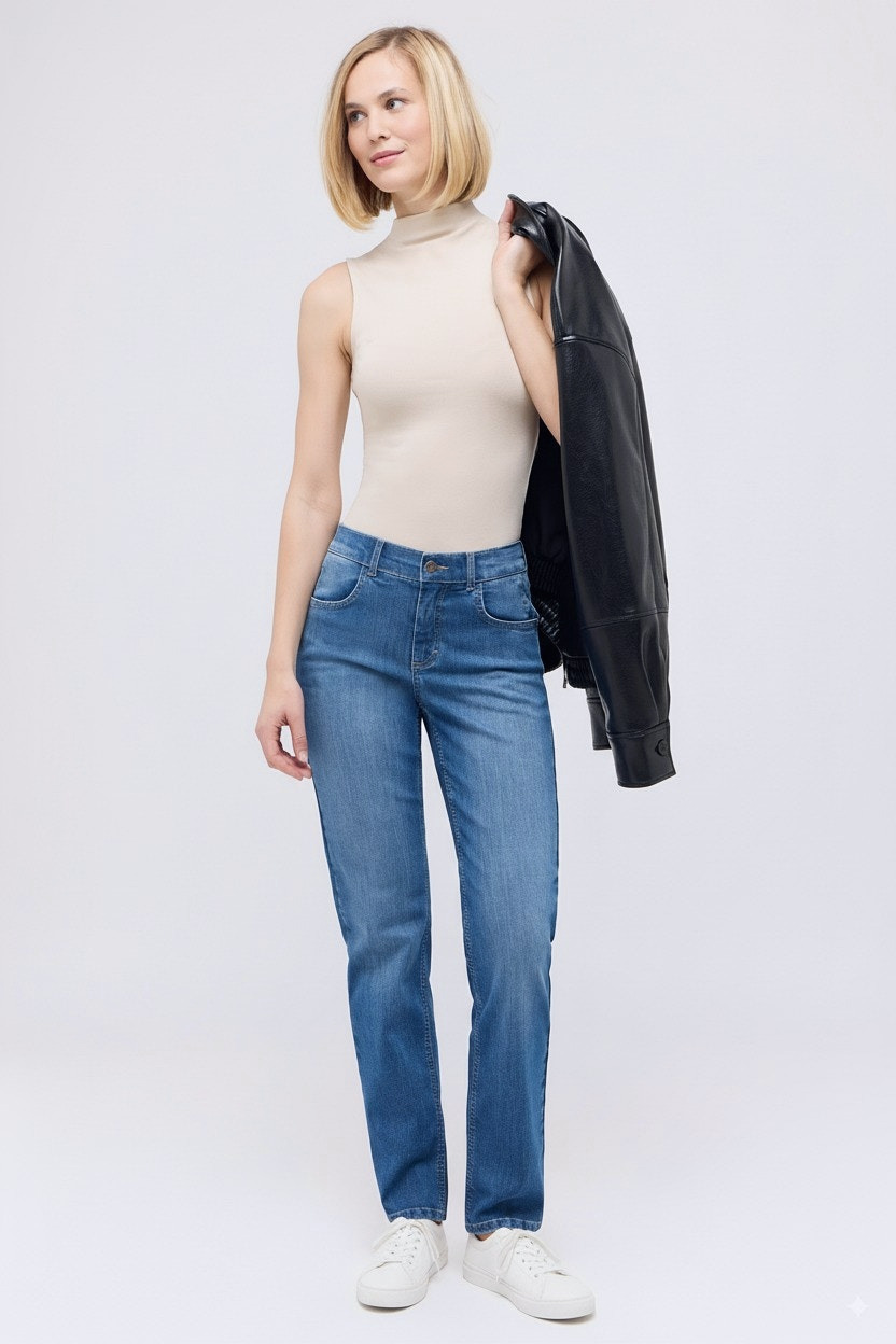 Damen Hose mit Polyesteranteil – Rückansicht