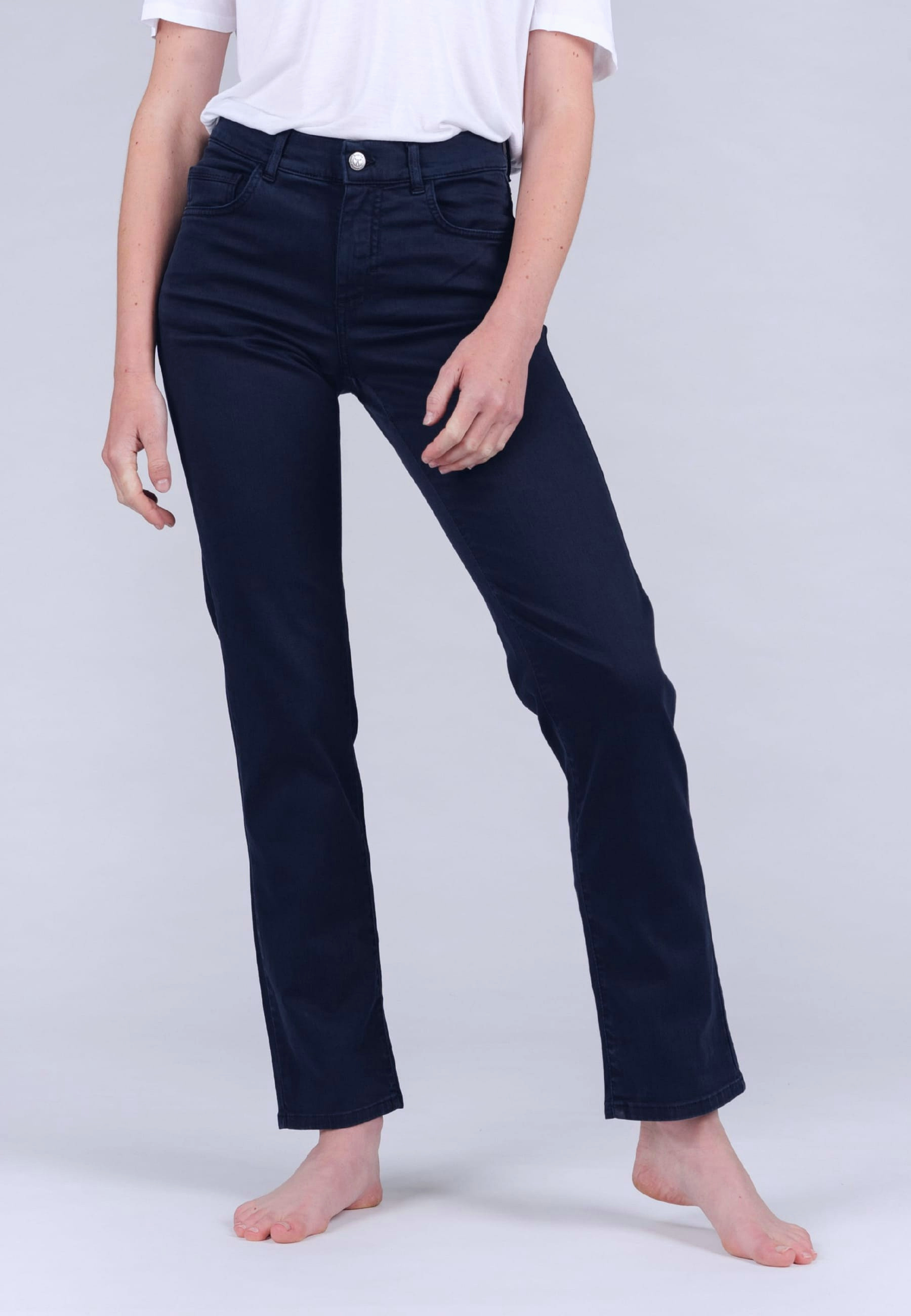 Dunkelblaue Hose Damen Straight Fit | Angels