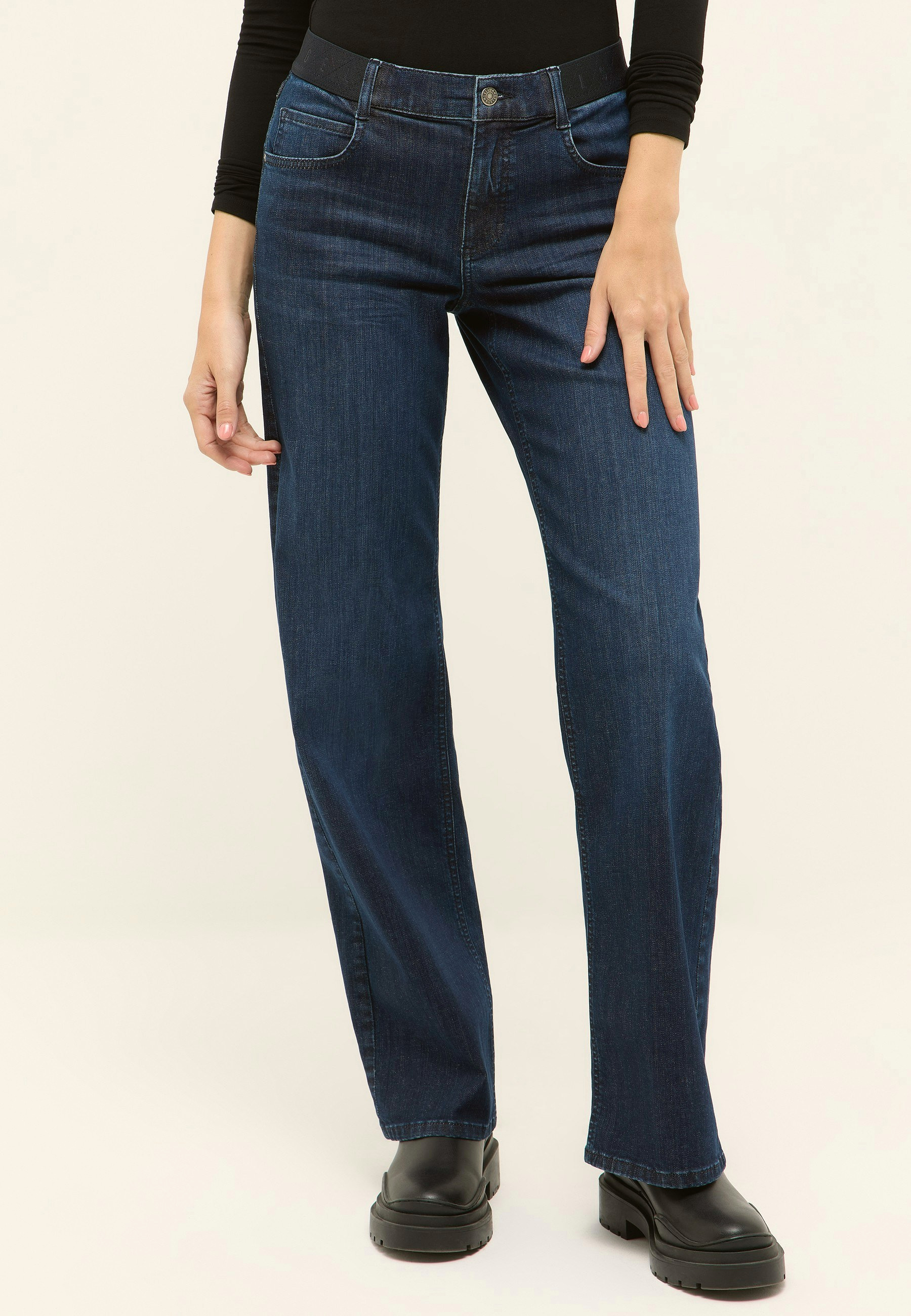 Elastischer Bund Hose Damen Relaxed Fit | Angels