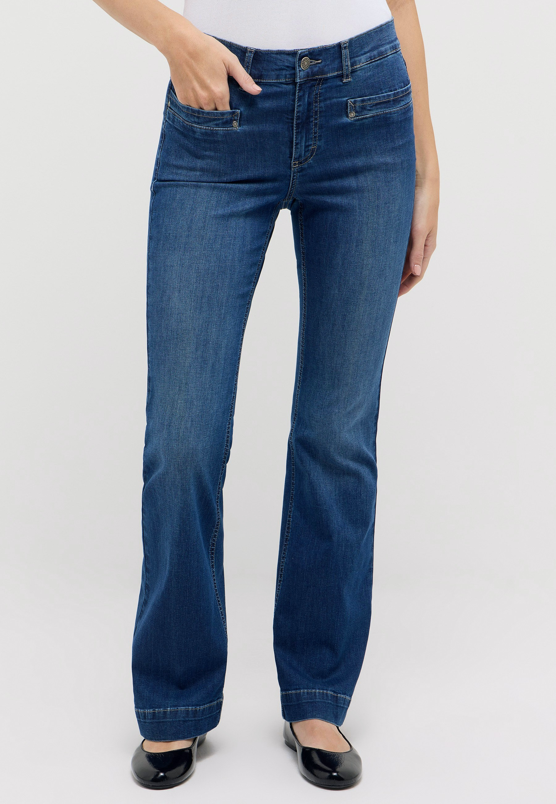 Frauen hosen hose – (gebleicht) Slim fit | Angels