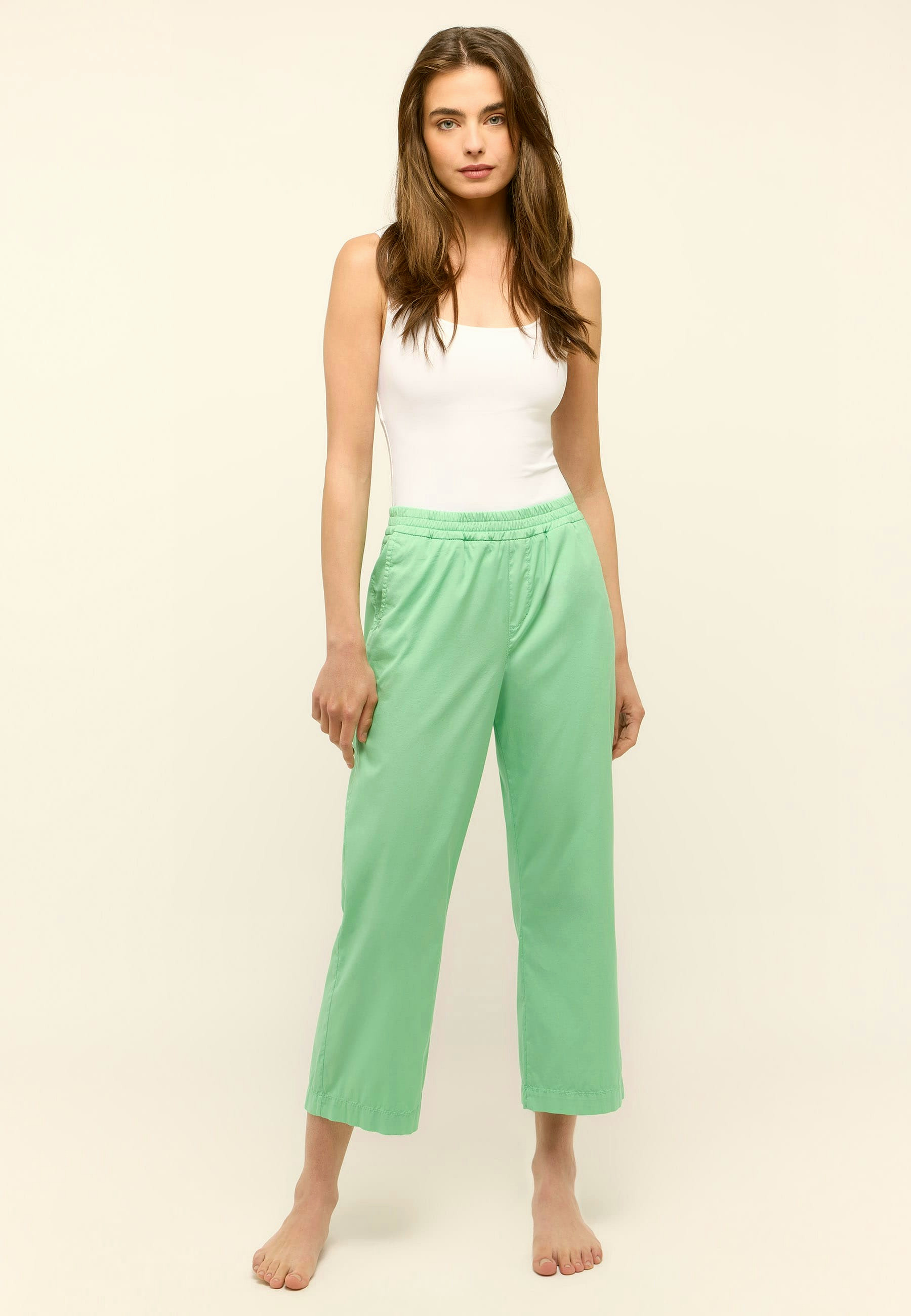 High-Summer-Cotton-Hose mit Polyamid-Anteil – Rückansicht