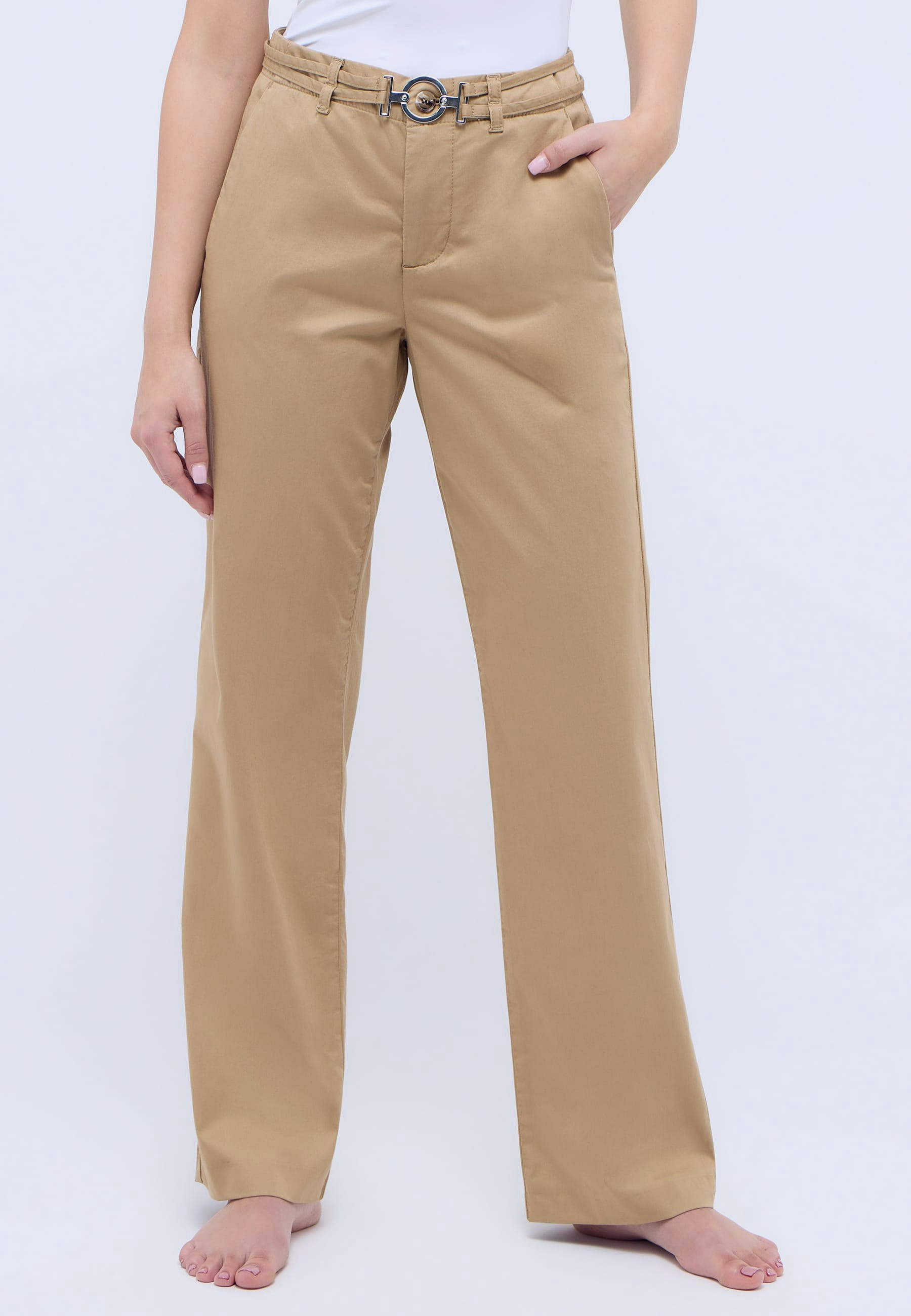 Hose Cappuccino Damen Straight Fit | Angels