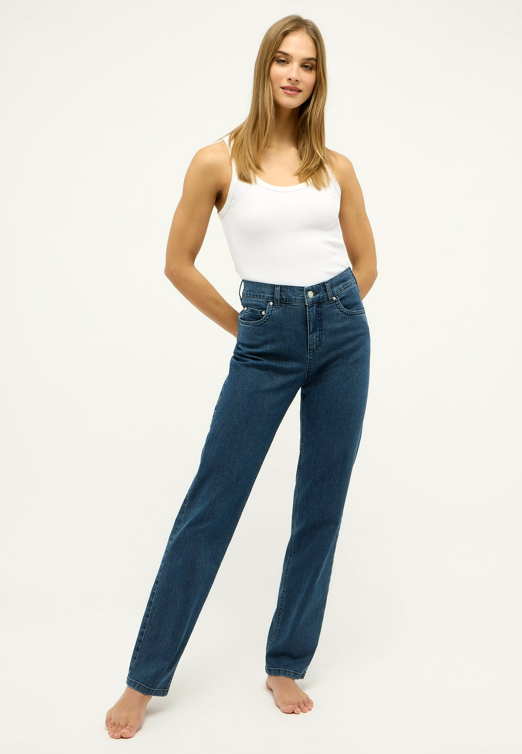 Hose mit Elasthan für Damen – Rückansicht
