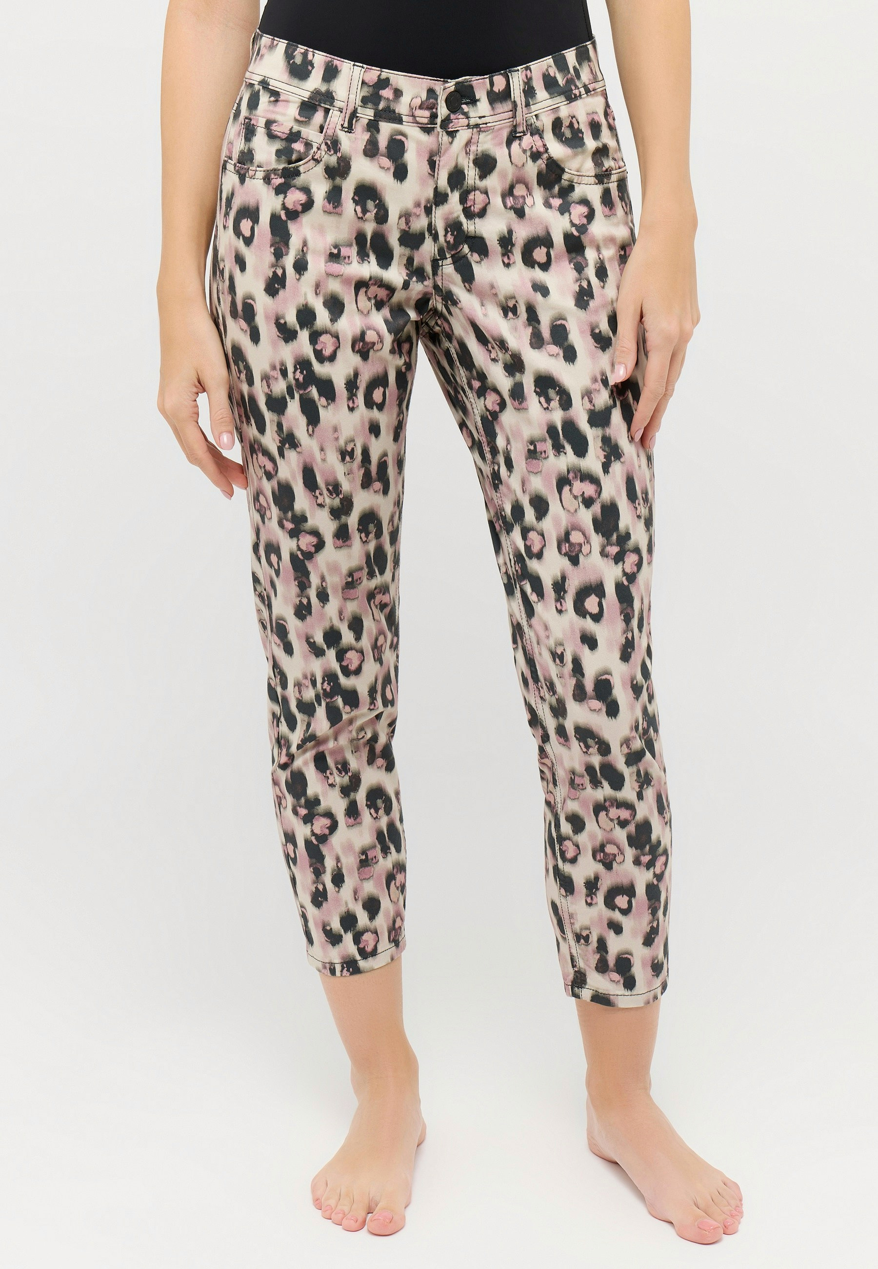 Leo Print Hose Baumwolle Slim Fit | Angels