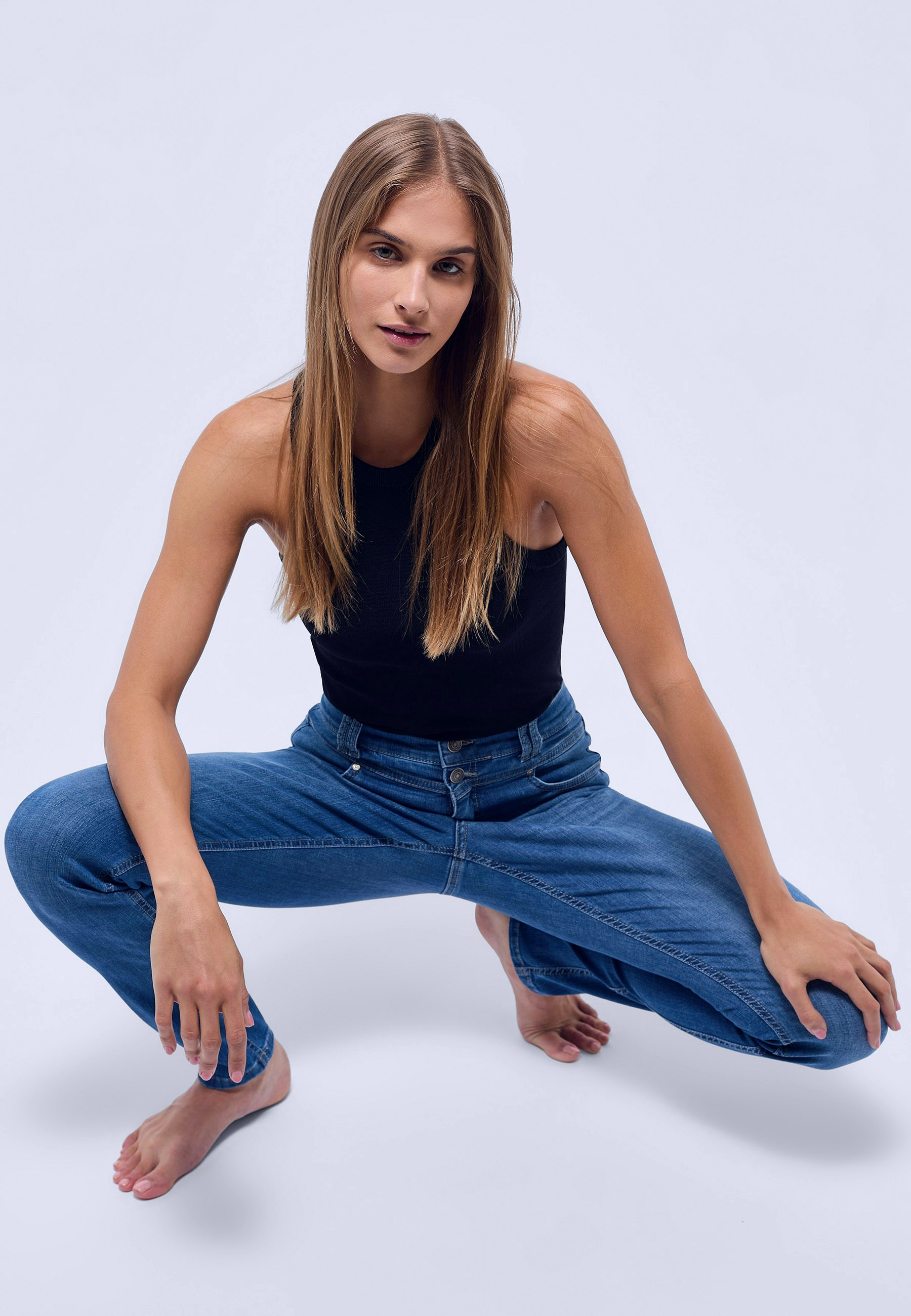 Organic Cotton Hose für Damen mit elastischem Bund – Rückansicht