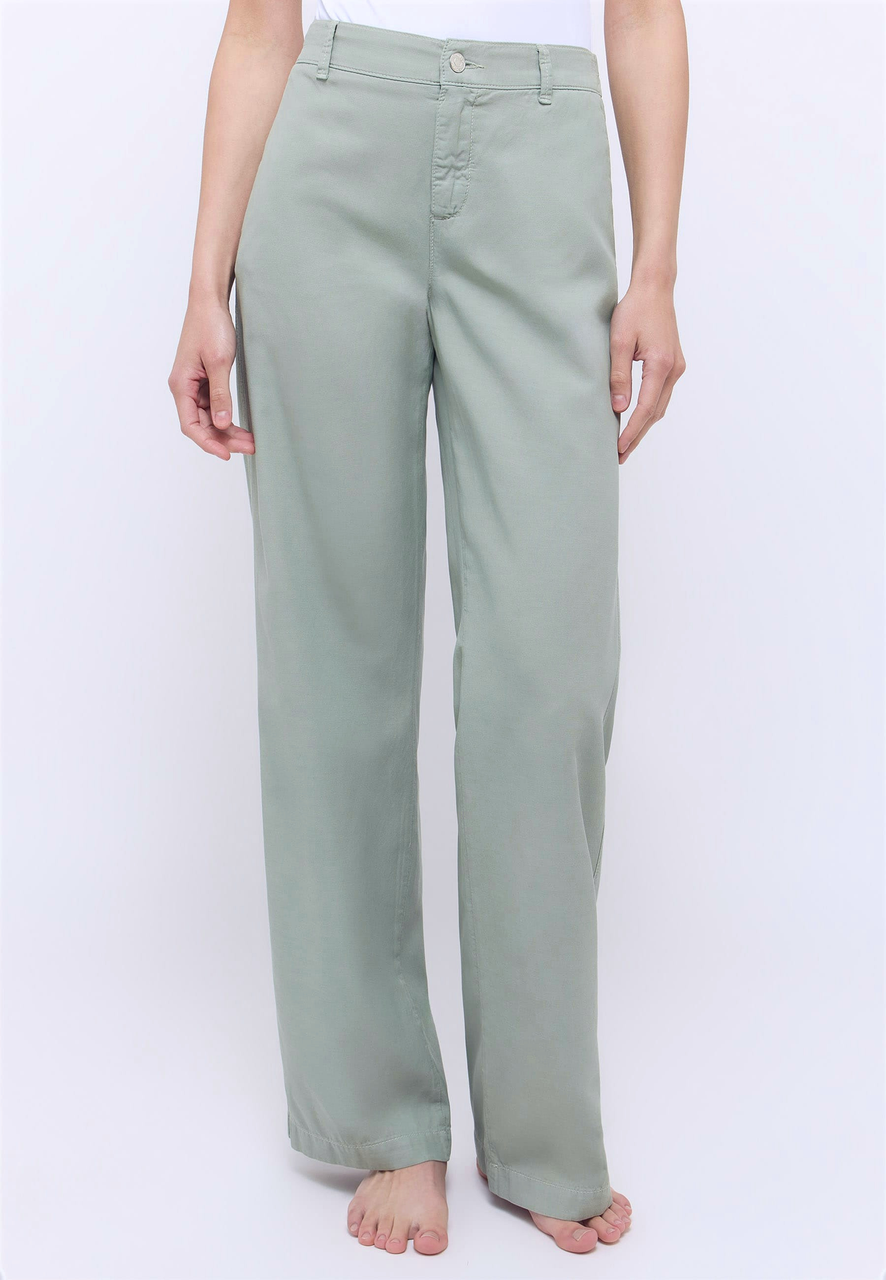 Relaxed Fit Hose aus Baumwolle und Leinen | Angels