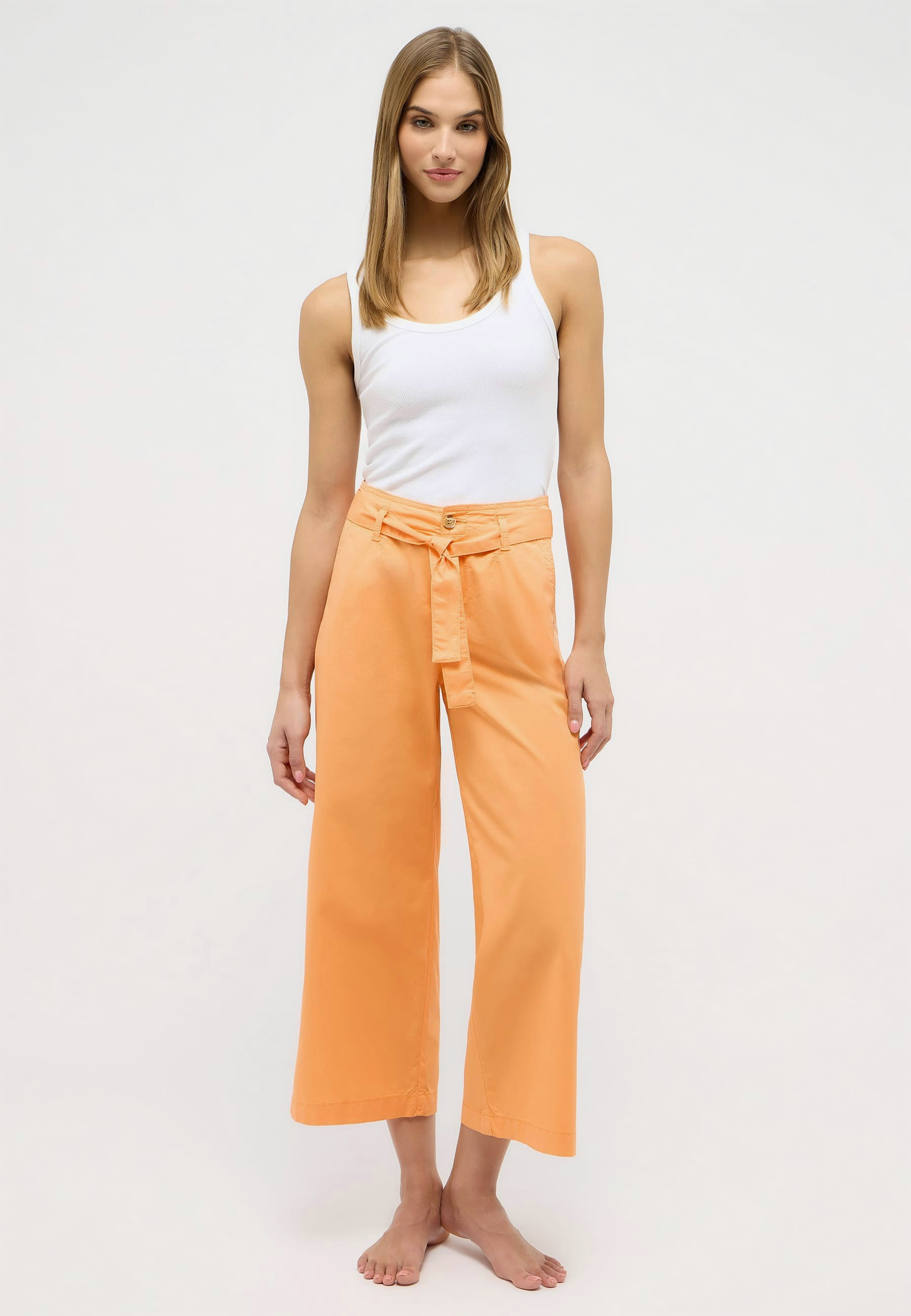 Relaxed fit Hose mit leichtem Stoff und Comfort Stretch – Rückansicht