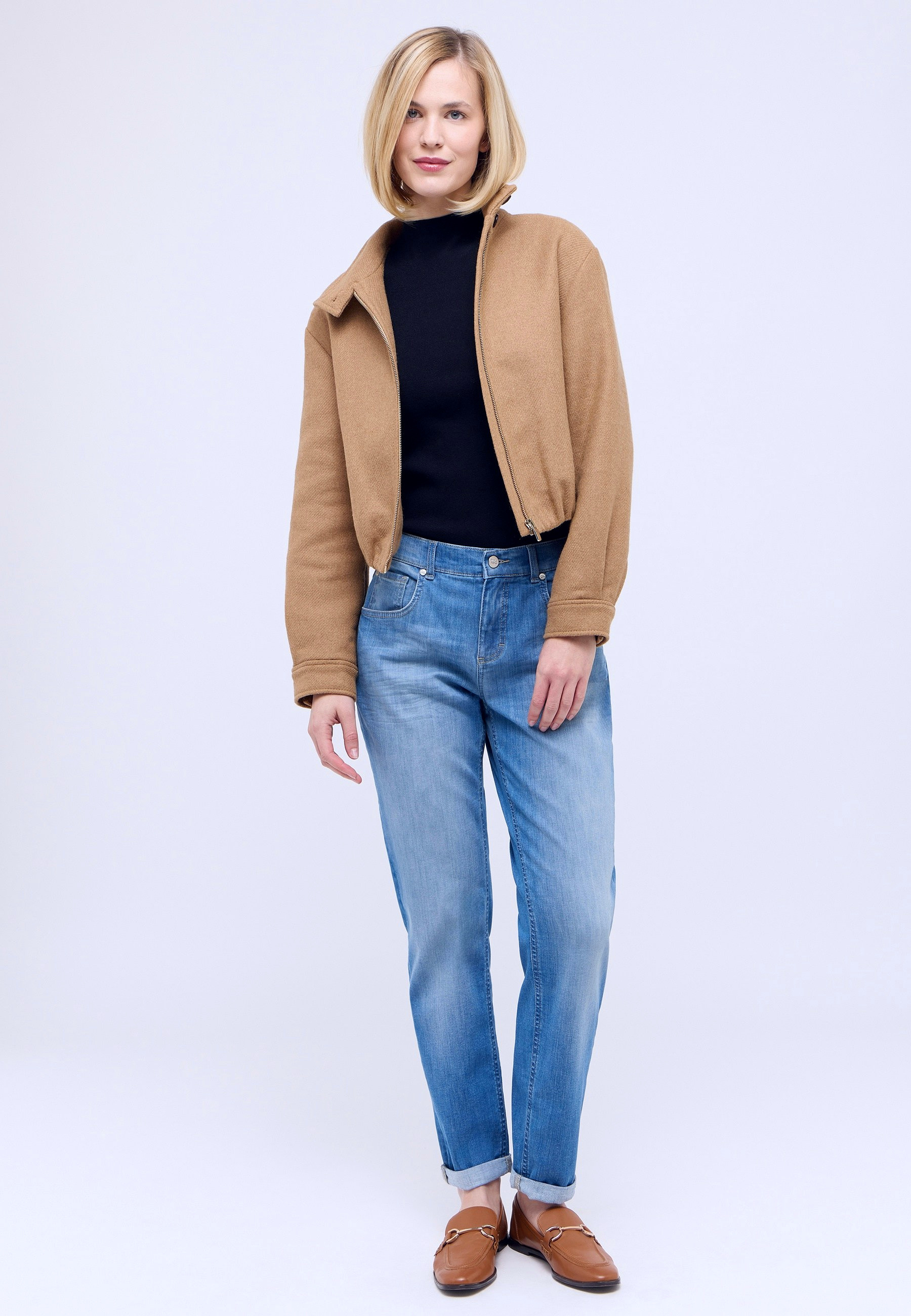 Relaxed Fit Hose mit Baumwolle und Elasthan – Rückansicht