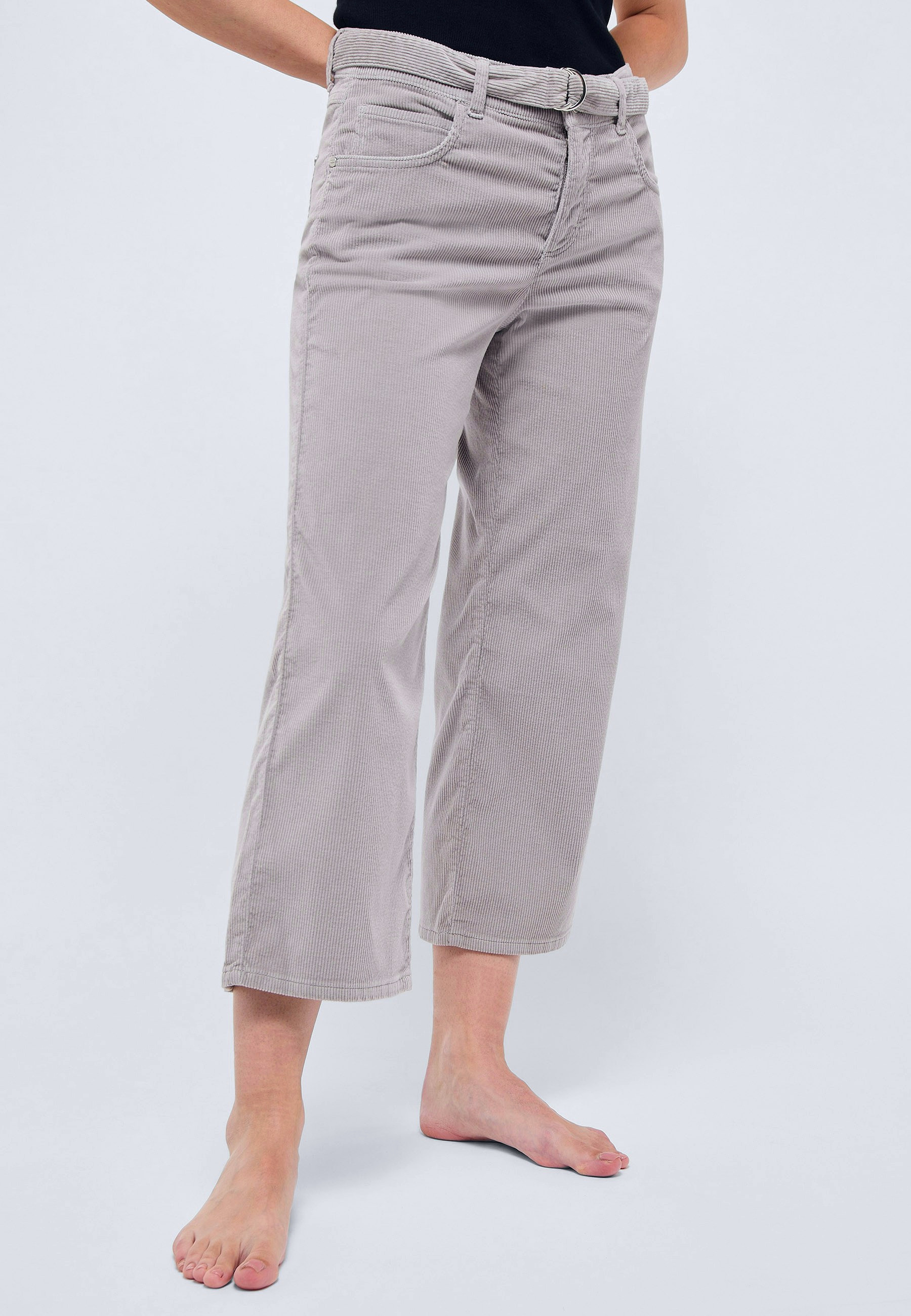 Relaxed Fit Hose Mittelgrau Damen | Angels