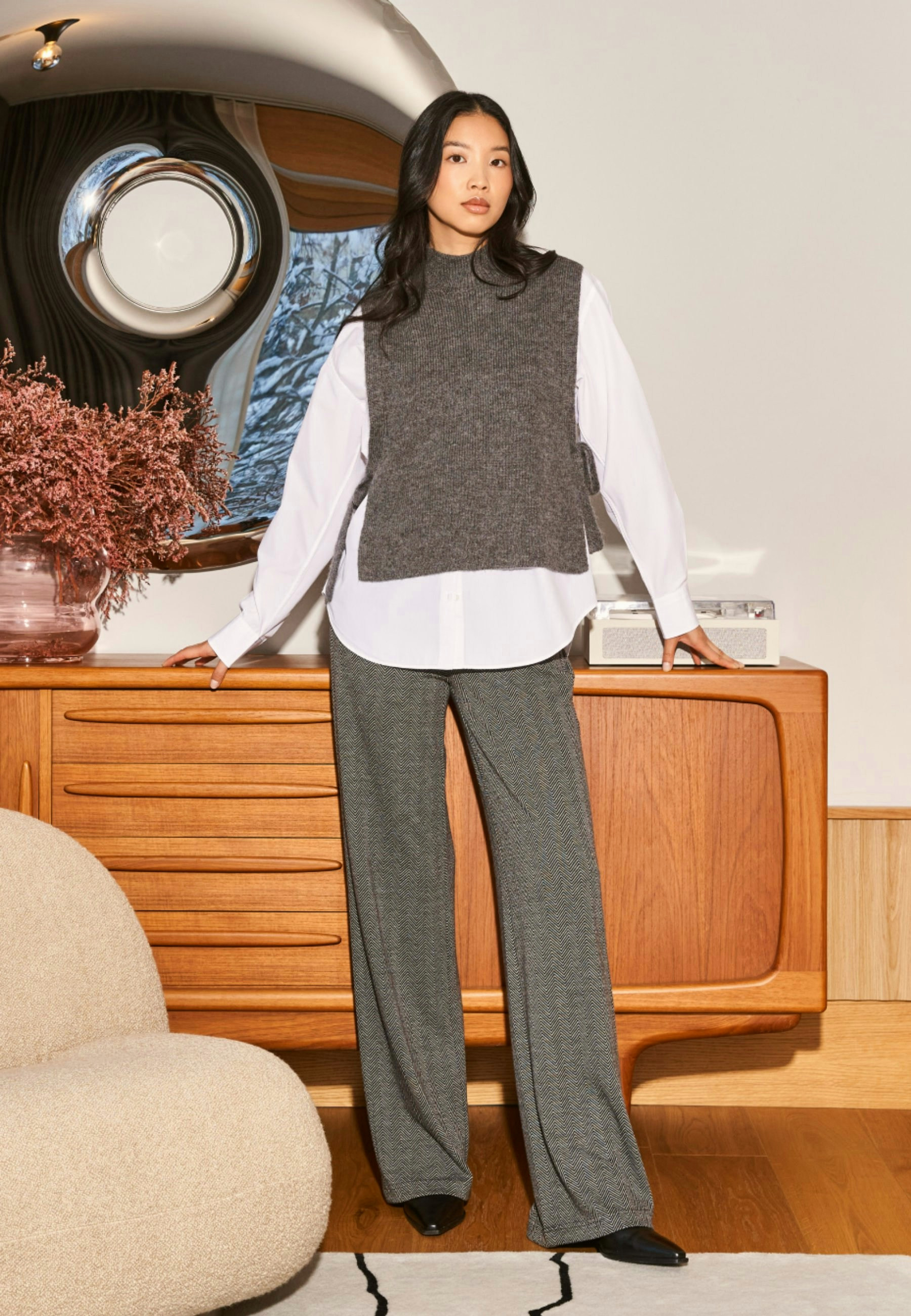 Relaxed Fit Hose Mocca Damen | Angels