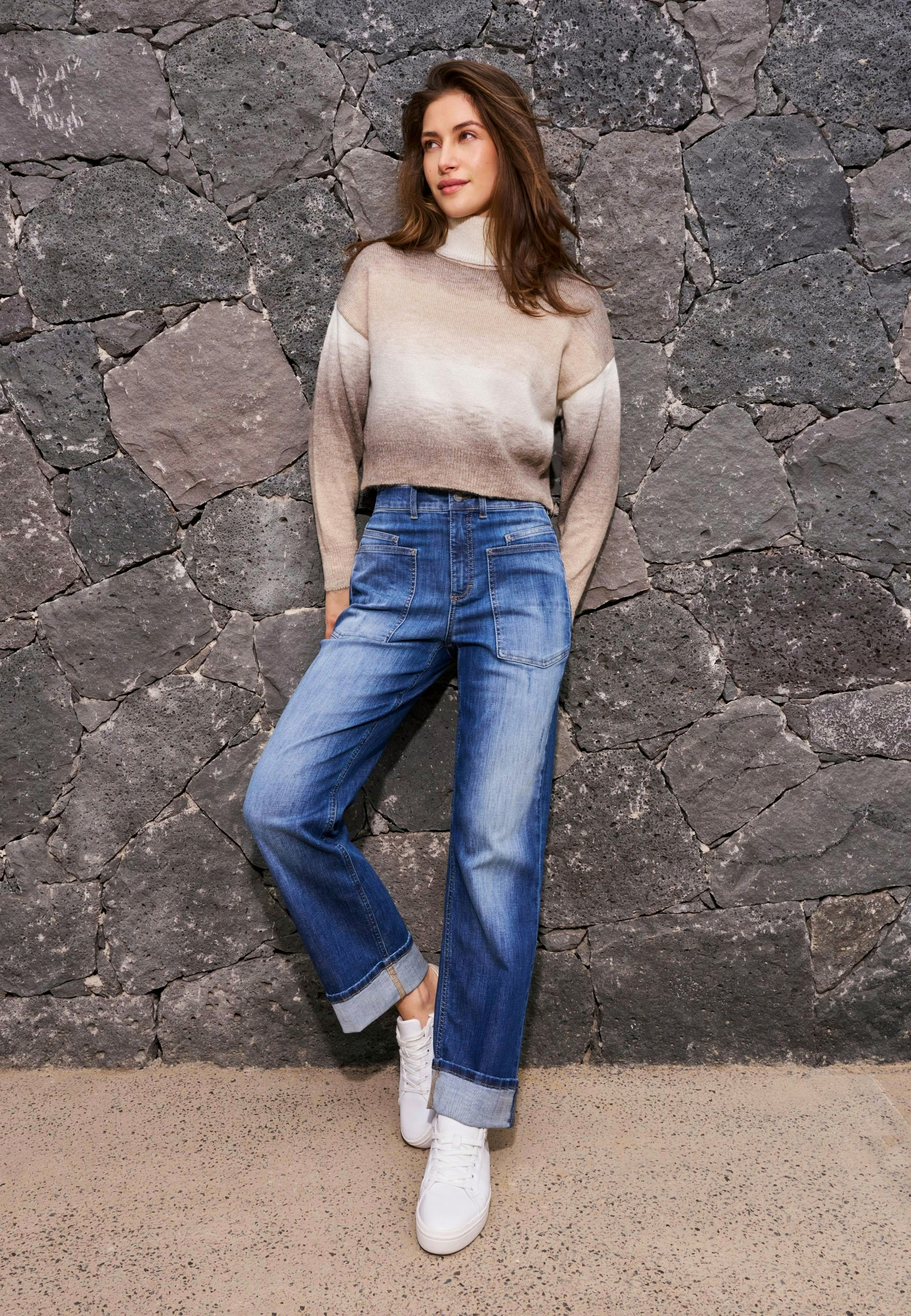 Relaxed Straight Fit Hose aus Leinen | Angels