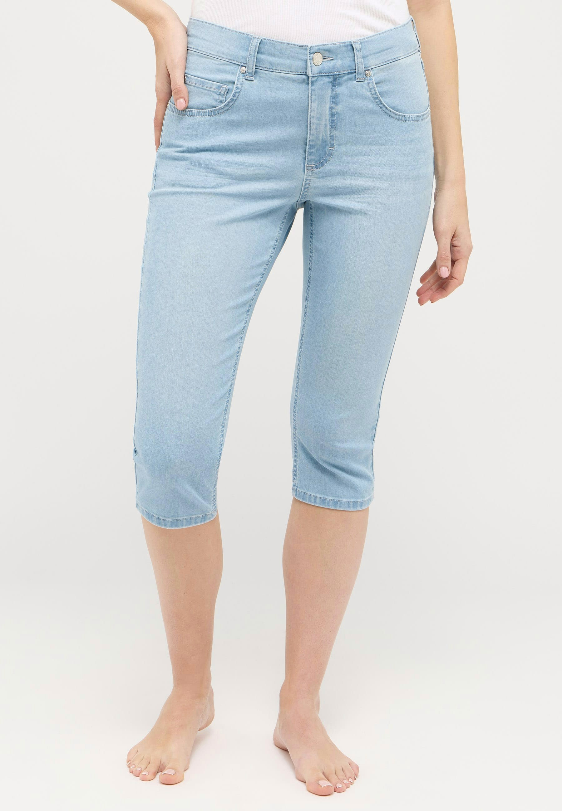 Slim Fit Caprihose Damen Baumwolle | Angels