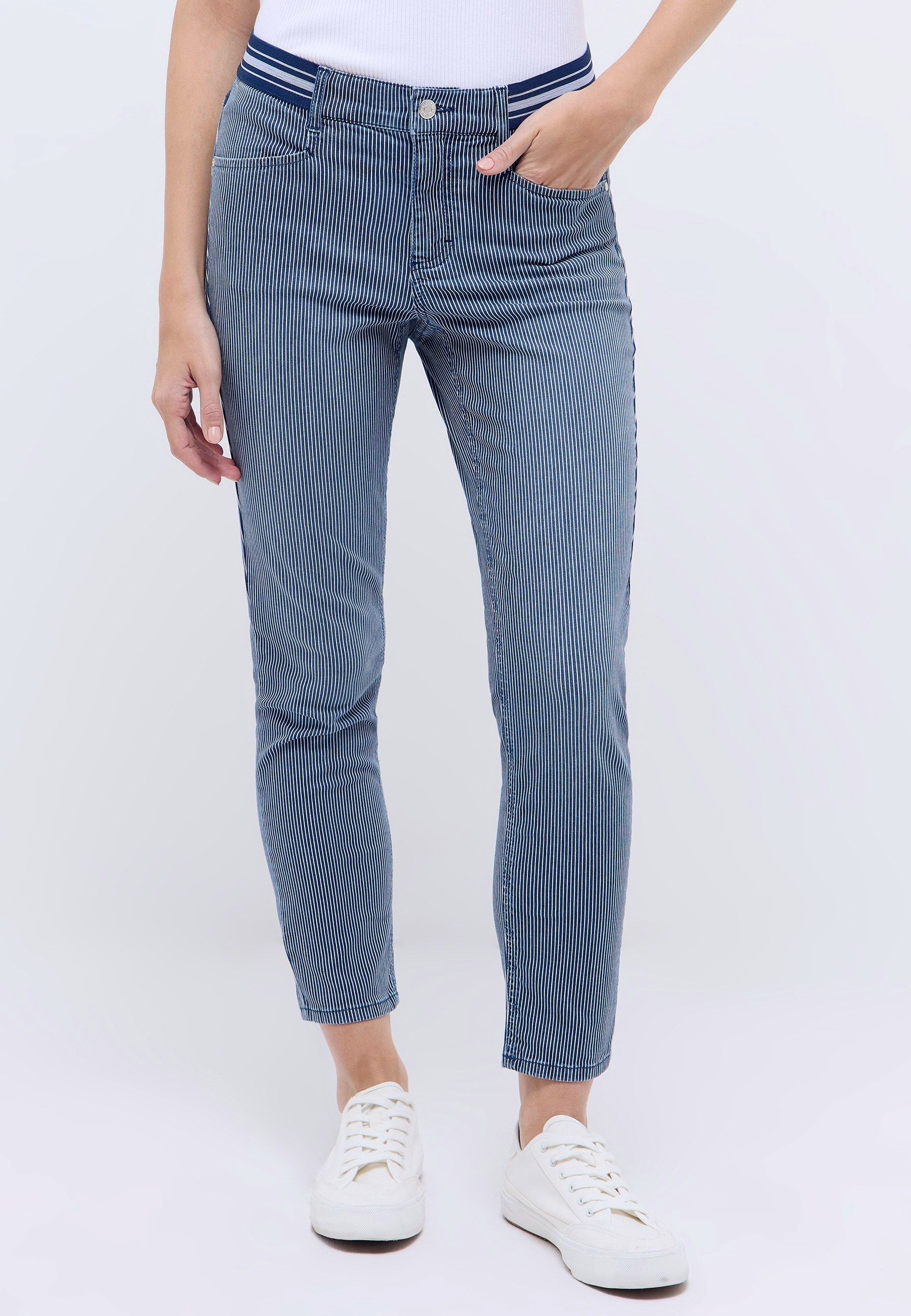 Slim Fit Damen Hose mit Streifen | Angels