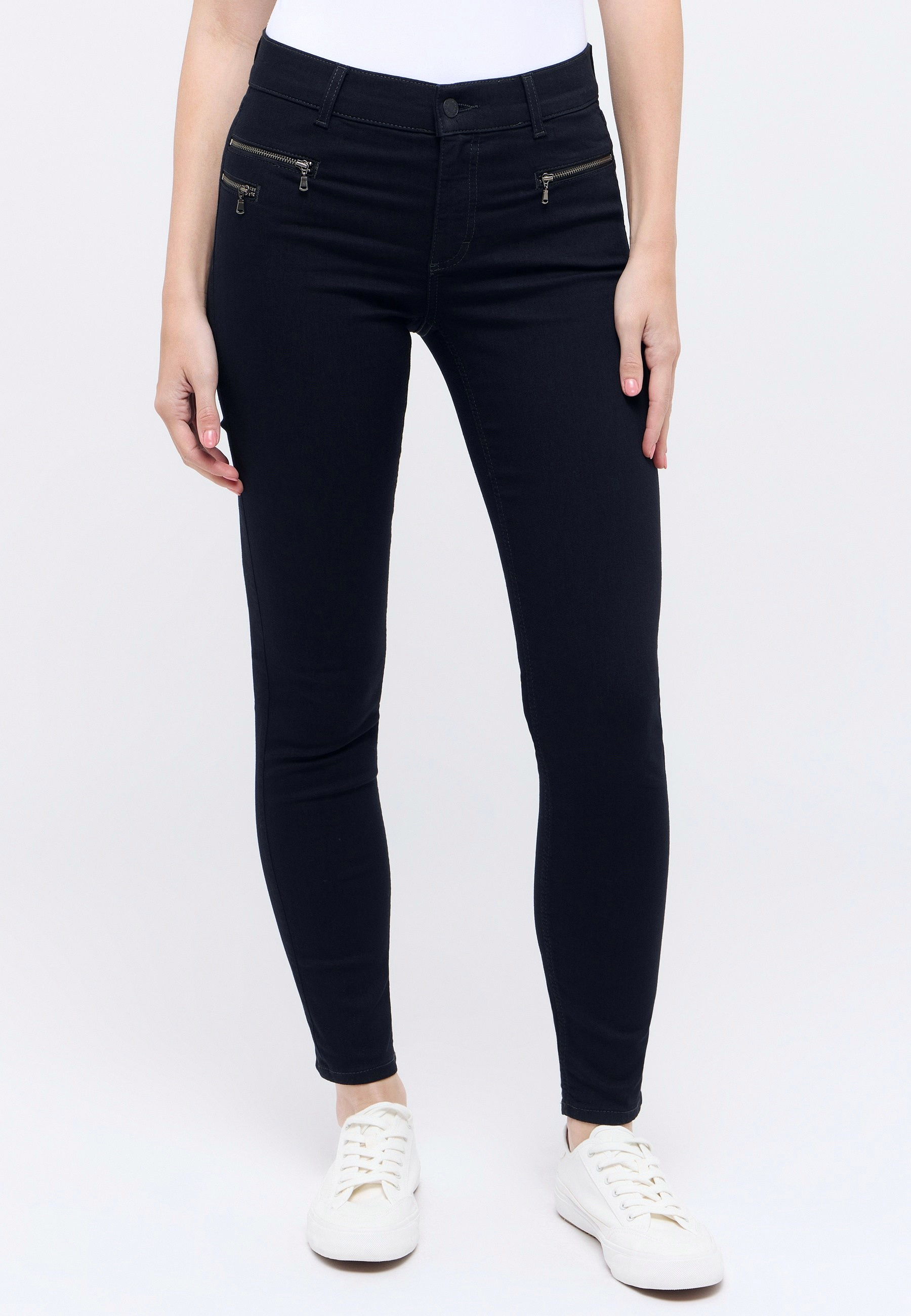 Slim Fit Hose Damen mit Zippertaschen | Angels