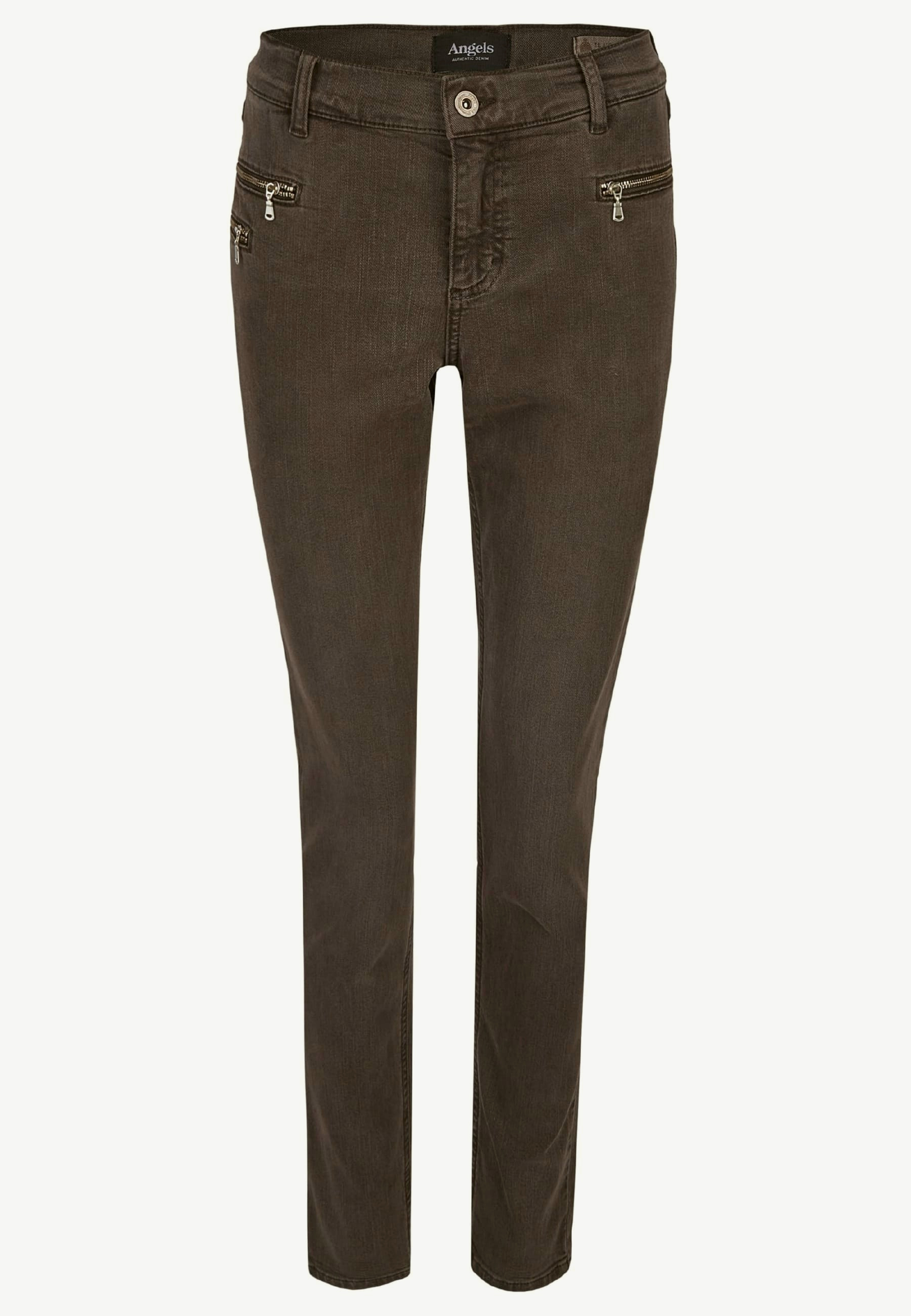 Slim Fit Hose mit Reißverschlusstaschen | Angels