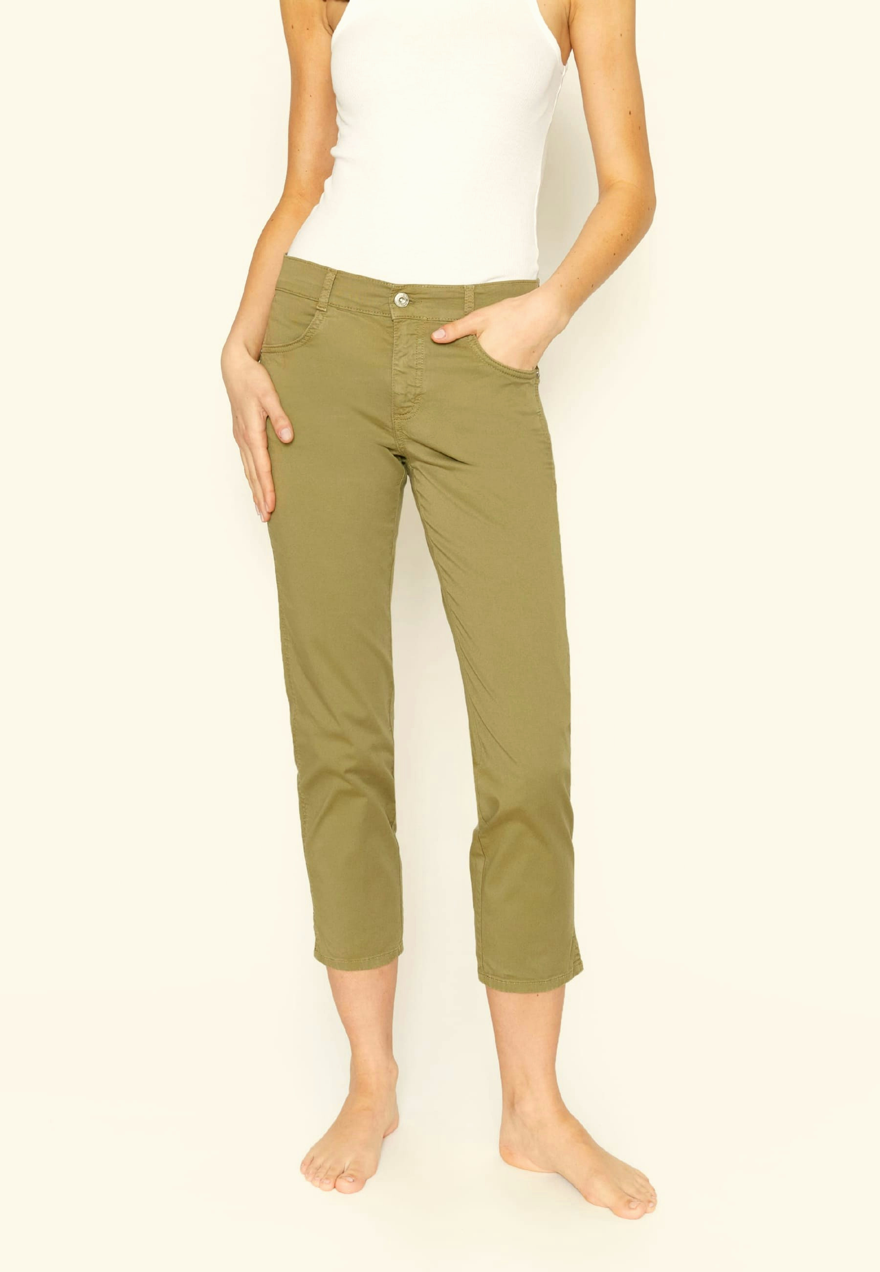 Slim Fit Hose Mit Schlitz Damen | Angels