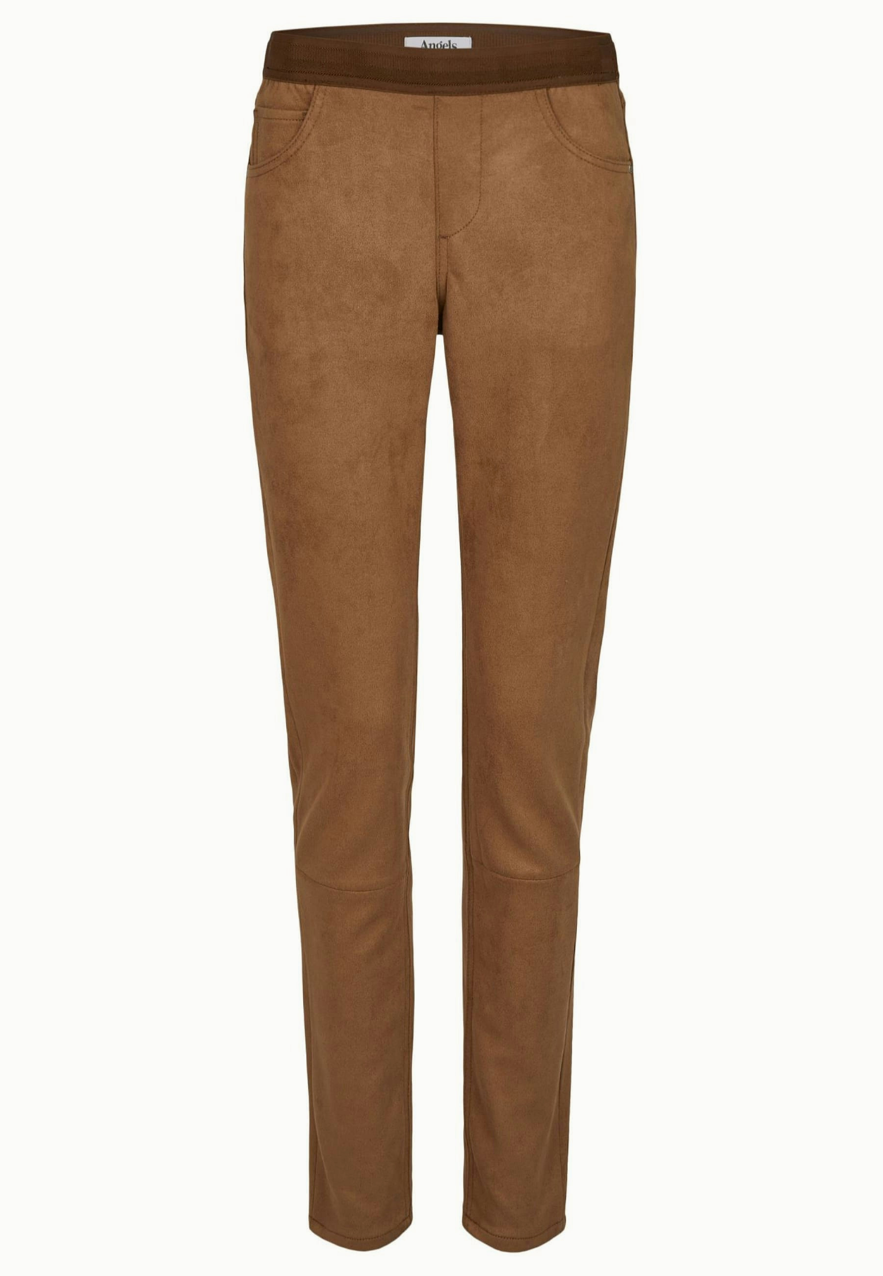 Slim Fit Lederimitat Hose Damen | Angels