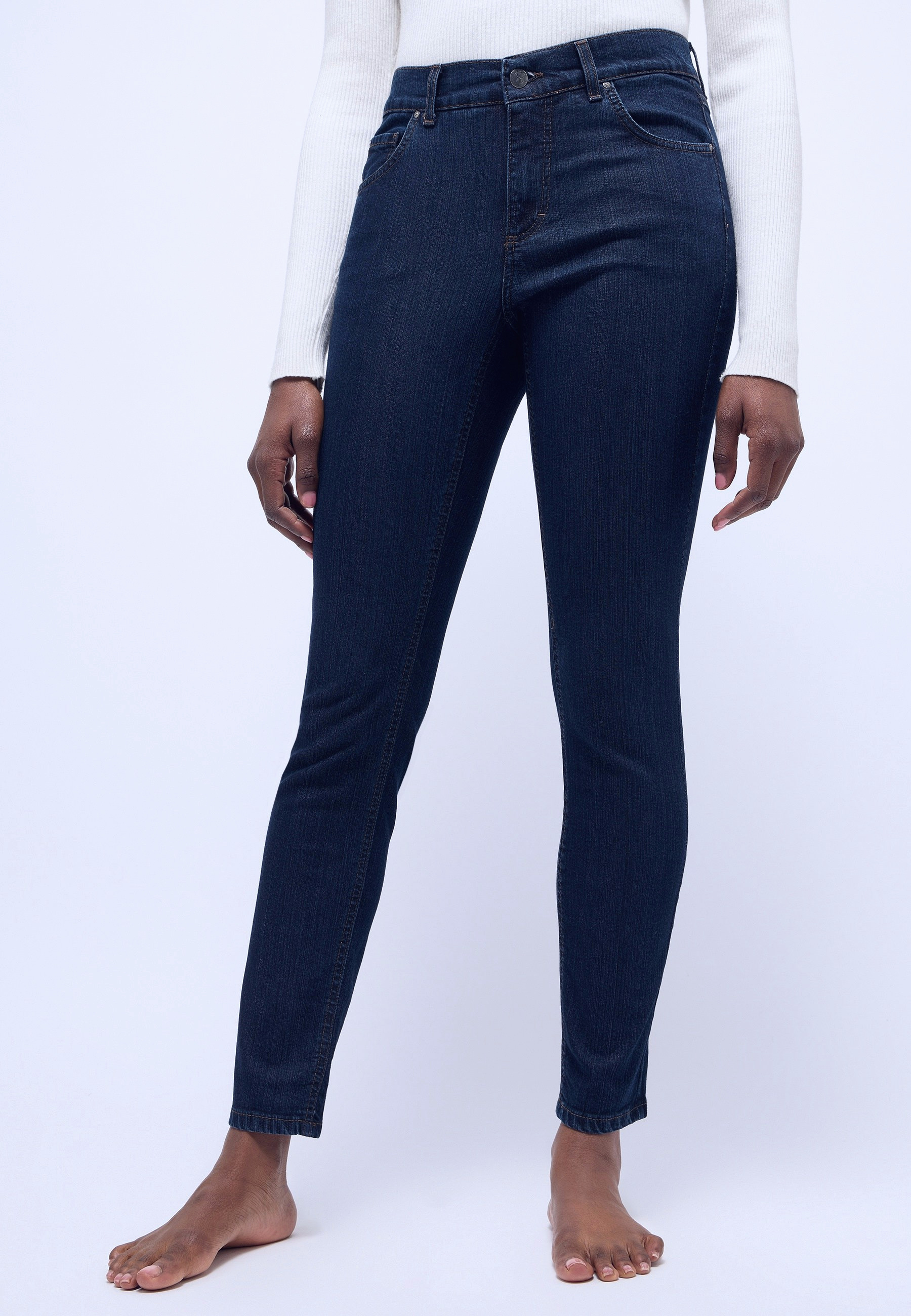 Slim Fit Nachtblaue Hose Damen | Angels