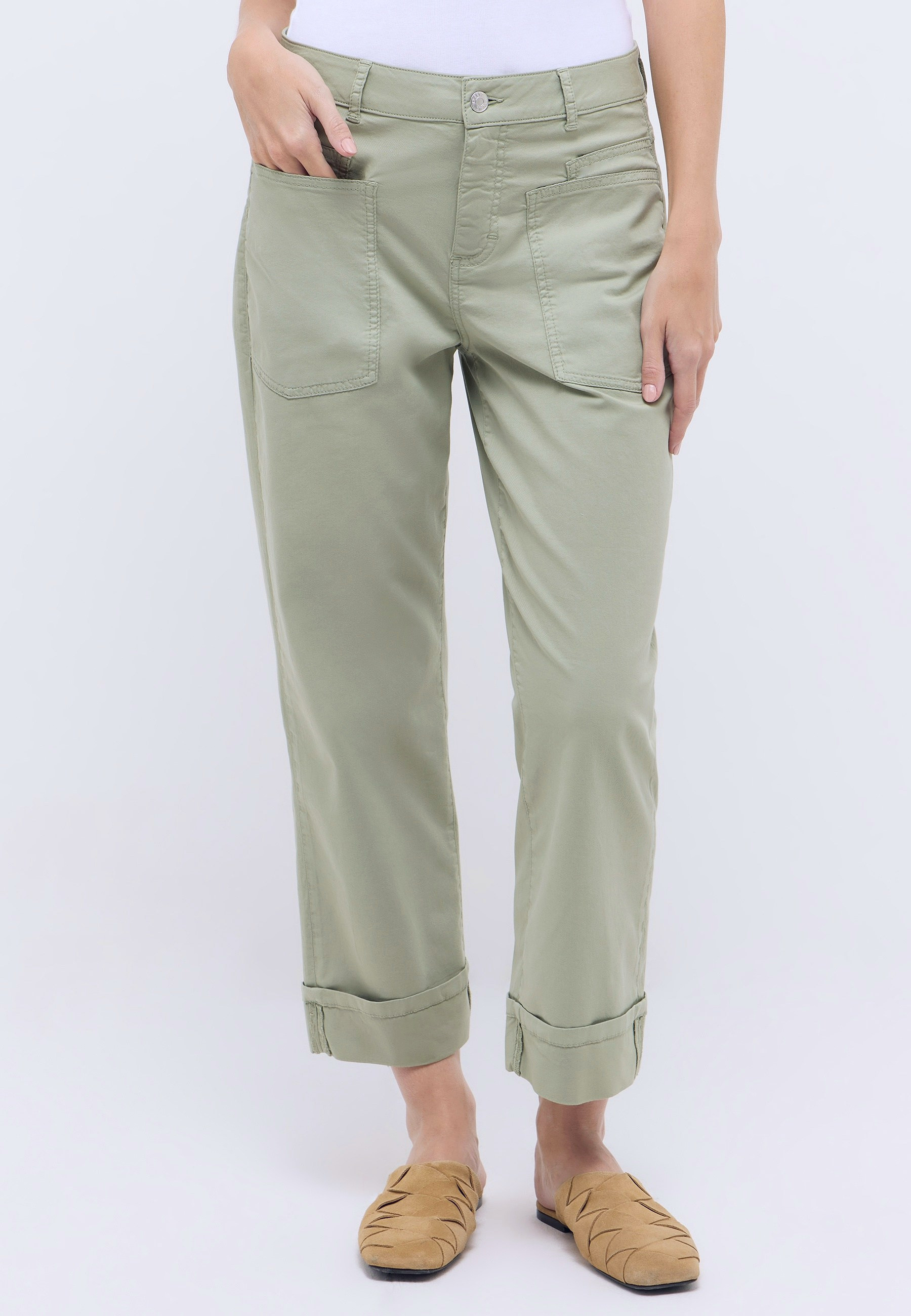 Sommerhose Straight Leg Damen – Eukalyptus Relaxed Fit; | Angels