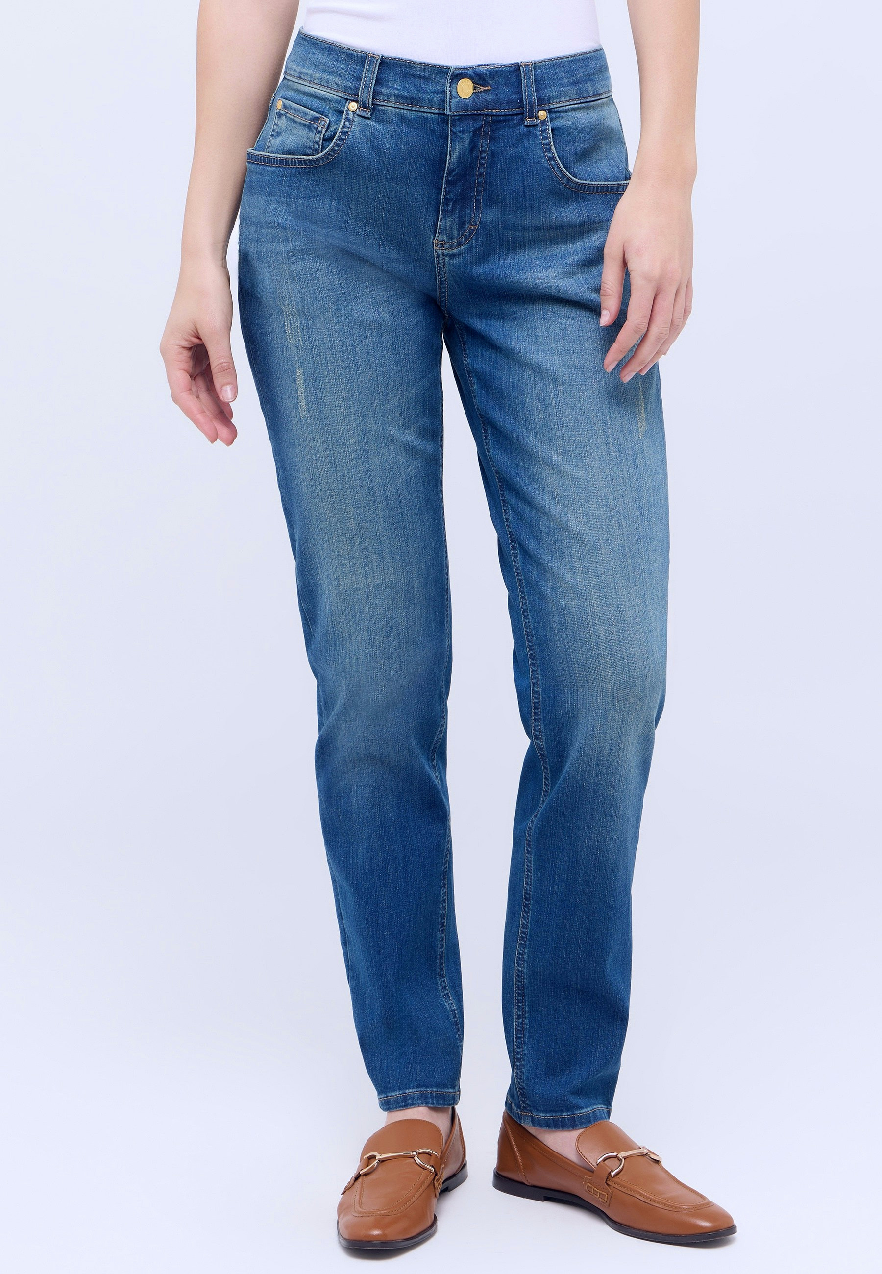 Straight Hose Damen – (Destroyed) Relaxed Fit; | Angels