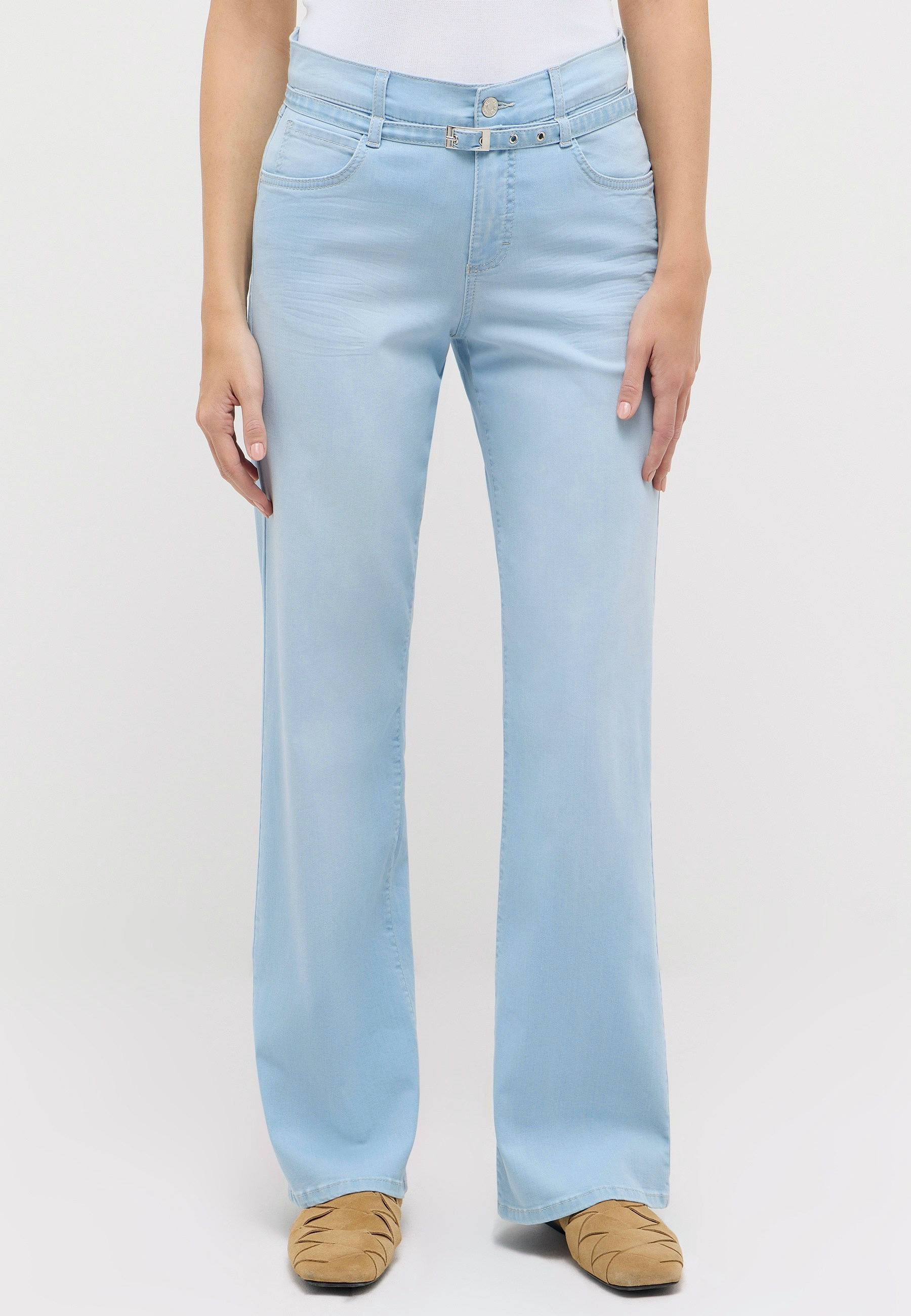 Weiße Hose Relaxed Fit Damen | Angels
